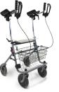 Arthritis-Rollator Cristallo 2 mit Unterarmauflage, silber